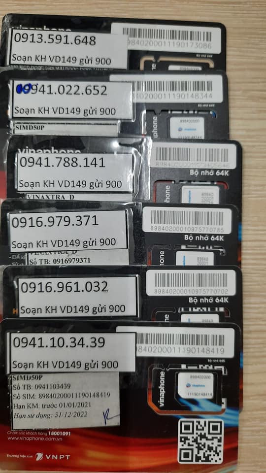 Sim Vinaphone 12 tháng ưu đãi khủng